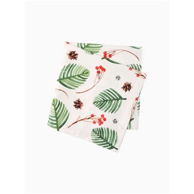 Набор салфеток сервировочных на стол «Этель. С Новым Годом», 2 шт., белые, с декоративными кольцами, 40×40 см