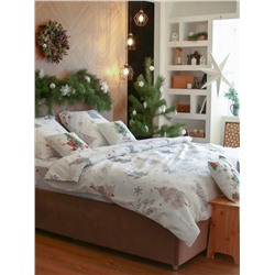 Постельное бельё евро «Этель. Рождественская ель», бязь