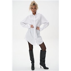 Платье – рубашка Пэрис (белый)