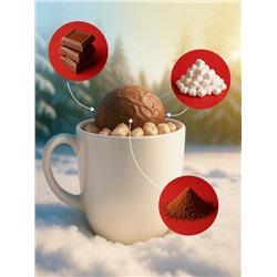 Шоколадная бомбочка с маршмеллоу «Бомбическое какао: единорог», 35 г