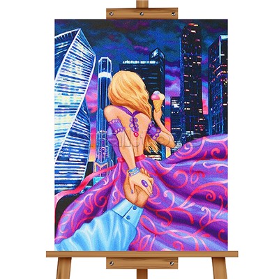 Мозаика алмазная "Ночная прогулка" 40*50см.