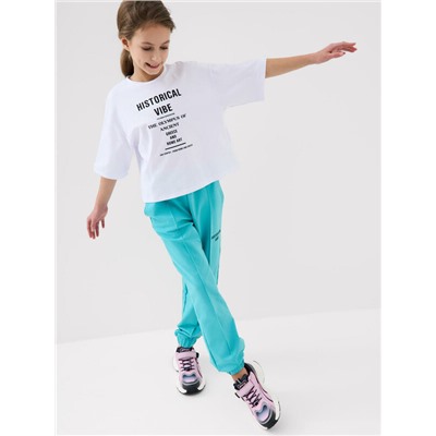 Фуфайка трикотажная для девочек (футболка)