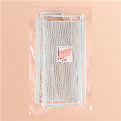 Органайзер для хранения, двухуровневый, 31×32×16.5 см, белый