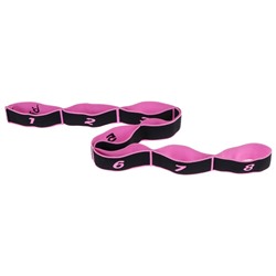 Эспандер-лента эластичная с захватами, 90×4 см, MEDIUM, цвет розовый