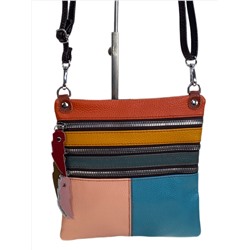 Женская сумка из натуральной кожи мультицвет