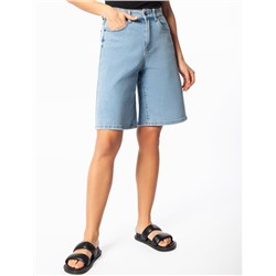 Шорты-бермуды из эластичного денима