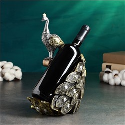 Подставка для бутылки «Павлин с хвостом», полистоун