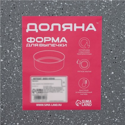 Противень для выпечки Доляна, 42×28.5×5 см, антипригарное покрытие, серый