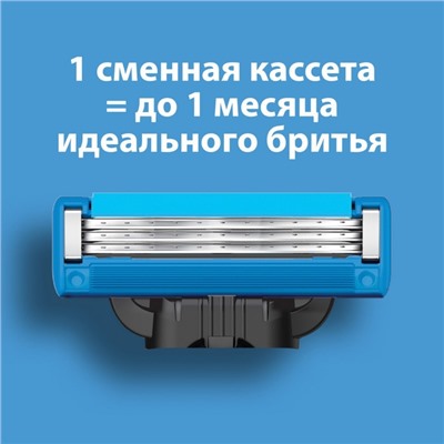 Сменные кассеты Gillette Mach3 Turbo Aloe, 3 лезвия, 2 шт