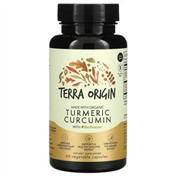 Terra Origin, Turmeric Curcumin With BioPerine, 60 Vegetable Capsules