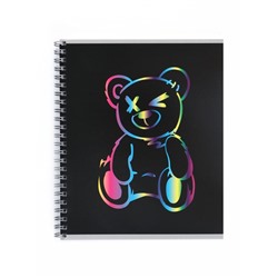 Тетрадь 80 листов, в клетку, на гребне Bear