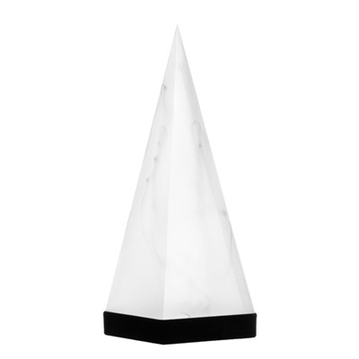 Фигурка светящаяся RISALUX «Звездная пирамида», LED-ночник, RGB, от батареек 3ААА, USB, 9×9×26.5 см