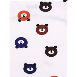 Футболка для животных «Мишка», S (ДС 25, ОГ 38 см), белая