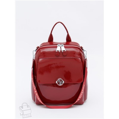 Рюкзак женский кожаный 21023-8 wine red Polina&Eiterou  в Новосибирске