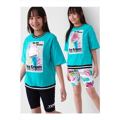 Брюки трикотажные для девочек (легинсы укороченные), 2 пары в комплекте PLAYTODAY, 1240218