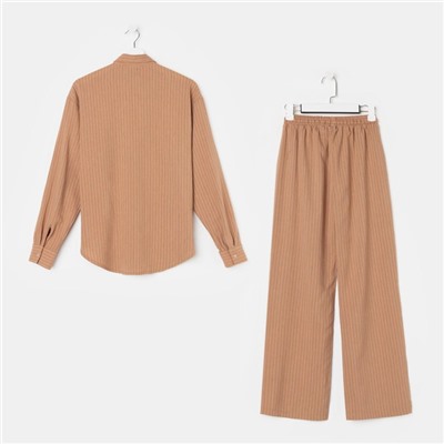 Костюм женский (рубашка, брюки) MIST, размер 40-42, цвет охра