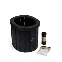 Туалет складной туристический Maclay, комплект: 15 мешков, 12 пакетов абсорбента