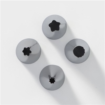 Набор кондитерский, 6 предметов: адаптер, мешок, 4 насадки d=1.8 см, бирюзовый