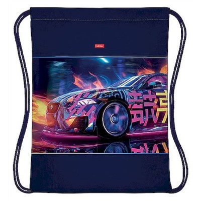 Сумка для сменной обуви 33х42 см "Неоновый дрифт" 1 отделение (093870) 18058 Хатбер