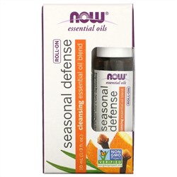 Now Foods, Essential Oils, Seasonal Defense Roll-On, 1/3 fl oz (10 ml)