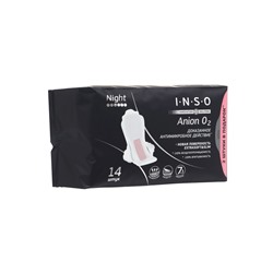Прокладки ночные с крылышками, INSO Anion O2, 14 шт.