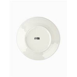 Тарелка плоская новогодняя «Снеговик Крош», d=20 см