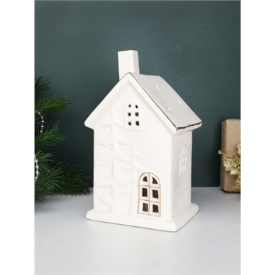 Фигурка Домик с подсветкой 18 см новогодний / YZ21540 /уп 16/LED