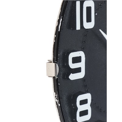 УЦЕНКА Часы настенные «Лесли», d=20 см, плавный ход, чёрные