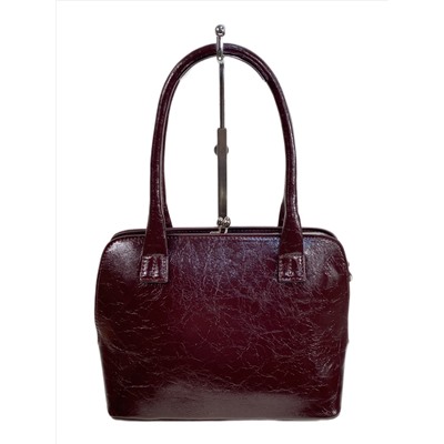 Женская сумка из натуральной кожи, цвет бордовый