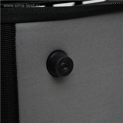 Складная сумка - переноска, 43.5×28×33 см, с отдельным входом, материал EVA, серая