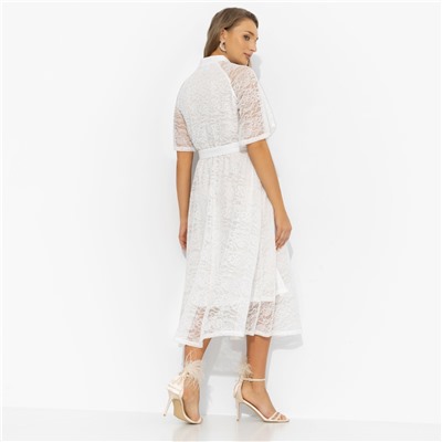 Платье из кружева на подкладе, Моя итальянская история (изящная, с поясом)