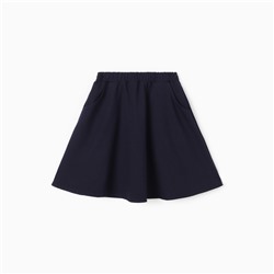 Юбка для девочки школьная, цвет тёмно-синий, рост 140 см