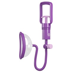 Фиолетовая клиторальная помпа Pleasure Pump