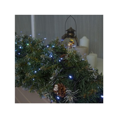 Гирлянда «Нить» 20 м, IP44, тёмная нить, 200 LED, свечение белое, 8 режимов, 220 В