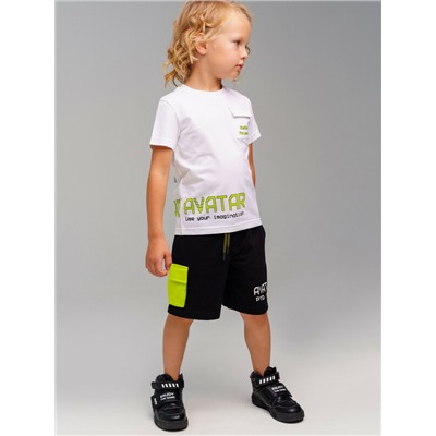 Комплект трикотажный для мальчиков: фуфайка (футболка), шорты