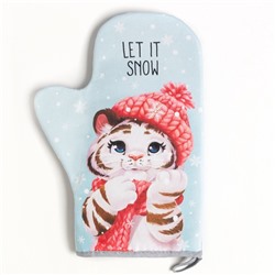 Варежка-прихватка Winter fun, 20×28 см, саржа, 100% хлопок, ватин 250 г/м²