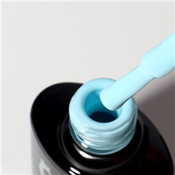 Гель лак для ногтей, однотонный, трехфазный, 8 мл, LED/UV, голубой (56)