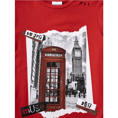 Фуфайка трикотажная для девочек (футболка)