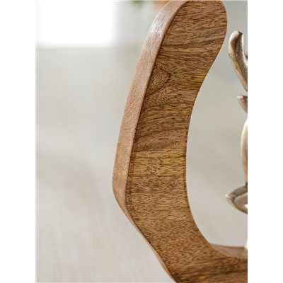 Сувенир интерьерный в деревянном кольце «Оленёнок», 33×8×34 см