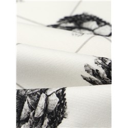 Набор салфеток сервировочных на стол «Этель» Christmas, 2 шт., белые, с декоративными кольцами, 45×45 см