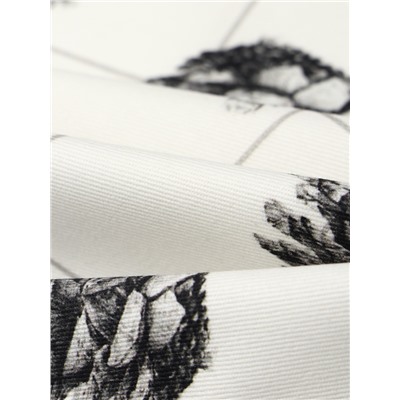 Набор салфеток сервировочных на стол «Этель» Christmas, 2 шт., белые, с декоративными кольцами, 45×45 см