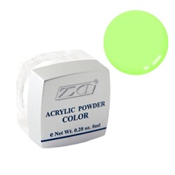 ZO Акриловая пудра для дизайна ногтей PC-06, салатовый, 8 г 11503