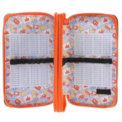 Пенал 4-х ств. 190х110 мм "Sport car" с табл.умножения (089048) 47109 Хатбер