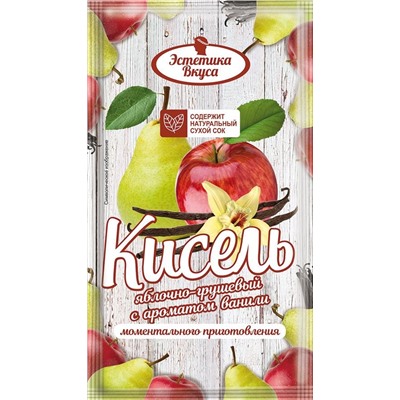 Кисель моментального приготовления со вкусом Яблока и груши с ароматом ванили, 30г