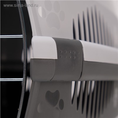 Переноска для животных до 12 кг «Пижон», 49×33×32 см, металлическая дверь, пластик, серая