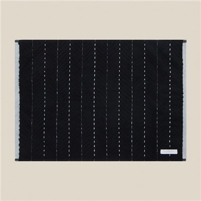 Коврик махровый SL HOME: Lines "Дарк Маре" 50х70 см, 100% хлопок, 750 г/м2