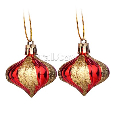 Набор новогодних украшений (2шт х 5см)