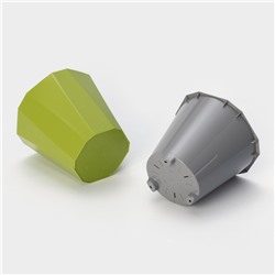 Кашпо для цветов со вставкой «Палермо», 1.8 л, цвет оливковый