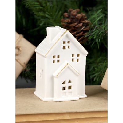 Фигурка Домик с подсветкой новогодний 10 см / 7100 /уп 2/96/LED