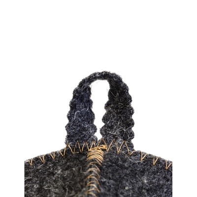 Шапка для бани и сауны «Русские традиции», шерсть 50%, полиэфир 50%, серая